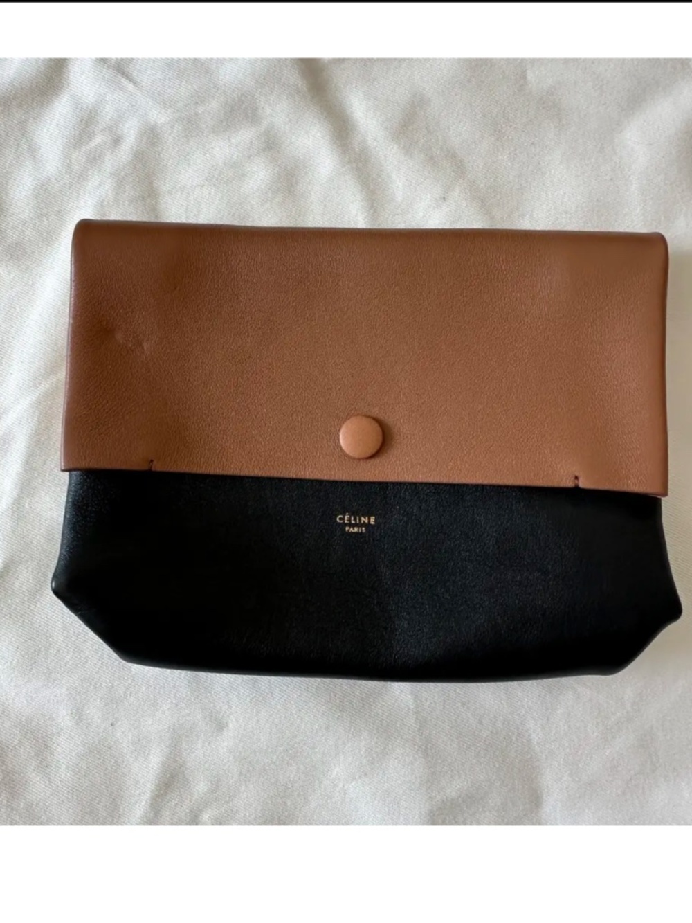 Céline All Soft leather tote 2013 Phoebe Philo brown black cream PRISTINE - Picture 14 of 15